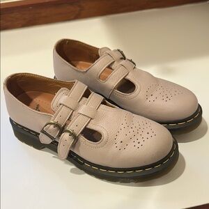 Dr. Martens Tan Dress Shoes with Chunky Sole